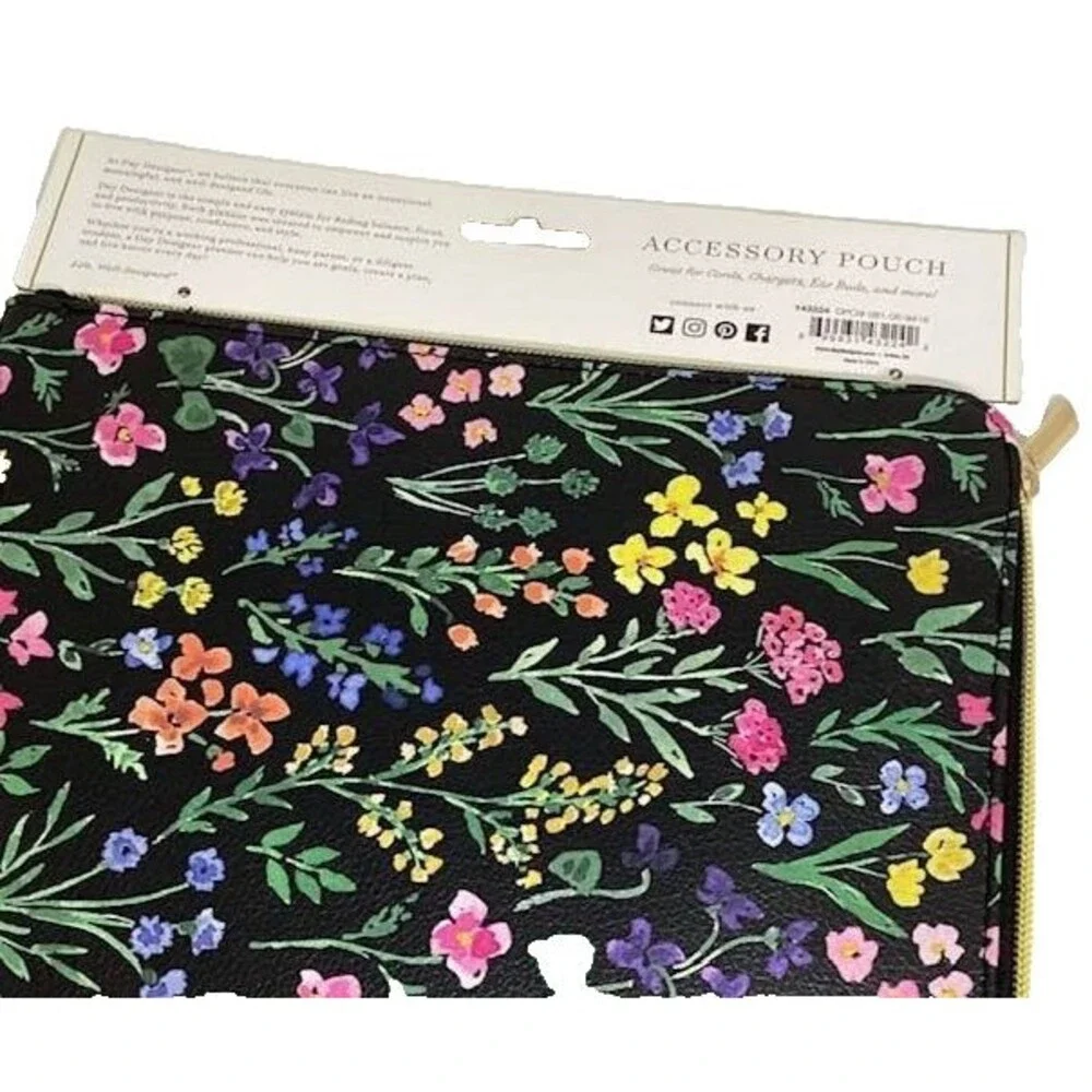 Ipad Tablet Accessory Pouch Case Blue Wildflowers Day Designer Media Protect NEW